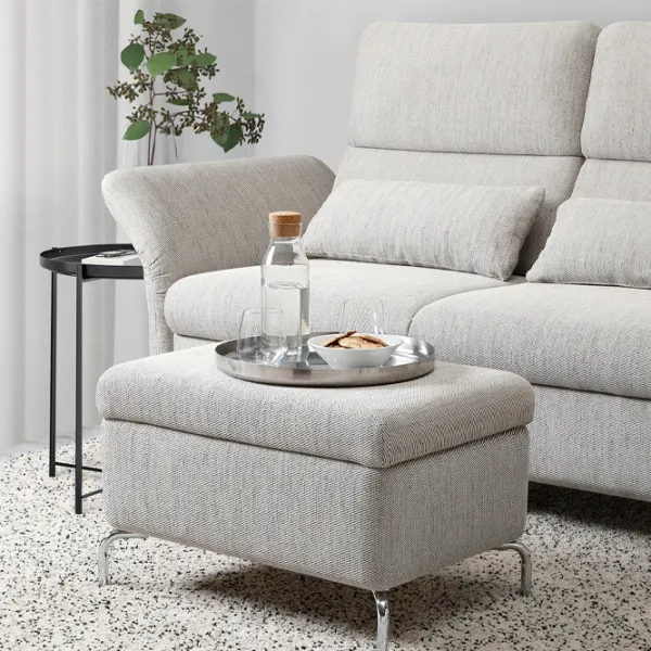 Пуф Ikea Fammarp Бежевый / Ткань  photo 3 Пуф Ikea Fammarp Бежевый / Ткань  photo 3