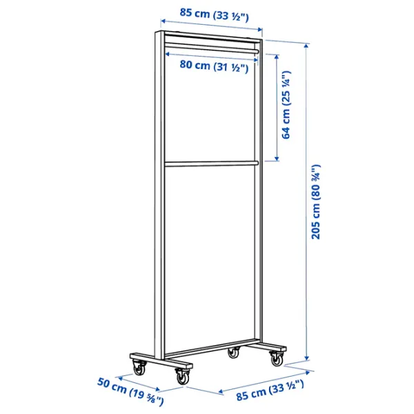 Вешалка Ikea Nittzon Металл / Белый photo 4
