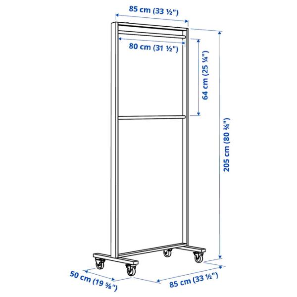 Вешалка Ikea Nittzon Металл / Белый photo 4