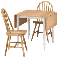 Set masă și scaune Ikea Danderyd/Skogsta Dreptunghiulară / PAL / Wood