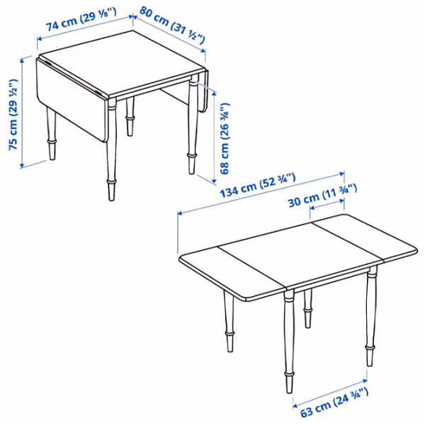 Set masă și scaune Ikea Danderyd/Skogsta Dreptunghiulară / PAL / Wood photo 7