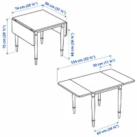 Set masă și scaune Ikea Danderyd/Skogsta Dreptunghiulară / PAL / Wood photo 7