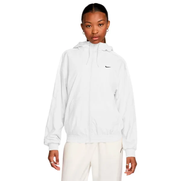 Толстовка для женщин Nike Sportswear Classic Wovens Loose UV Hooded Jacket Осень - Зима / Белый photo 1
