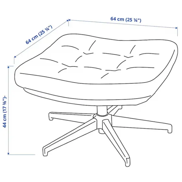 Fotoliu moale Ikea Havberg Gray / Stofă  photo 4