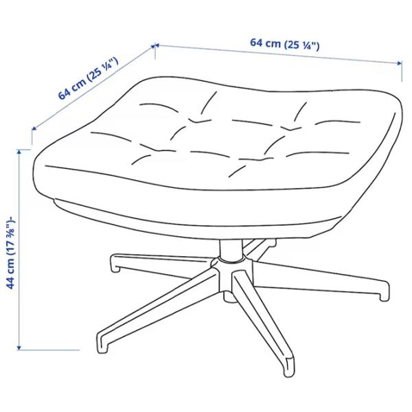 Fotoliu moale Ikea Havberg Gray / Stofă  photo 4