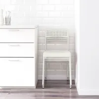 Set masă și scaune Ikea Melltorp/Adde Pătrată / PAL / White photo 3
