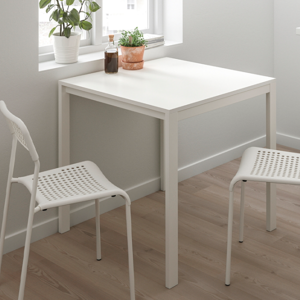 Set masă și scaune Ikea Melltorp/Adde Pătrată / PAL / White photo 6 Set masă și scaune Ikea Melltorp/Adde Pătrată / PAL / White photo 6