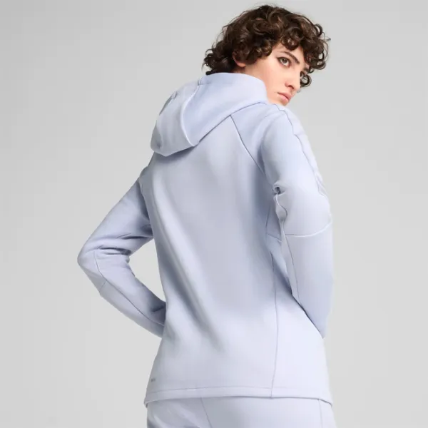 Hanorac pentru femei Puma Evostripe Full-Zip Hoodie Dk Cool Weather Toamnă - Iarnă / Abastru deschis photo 5