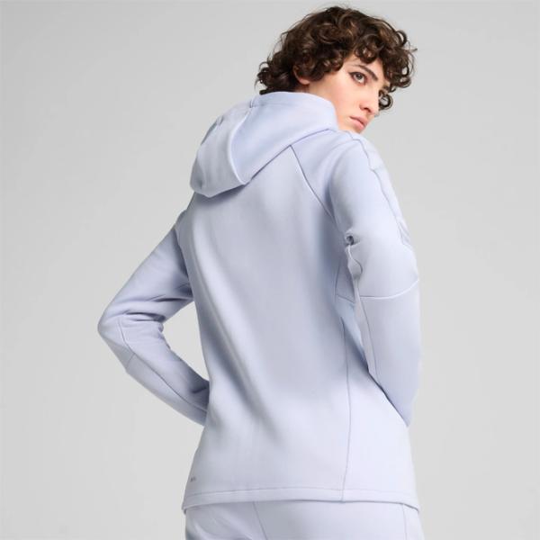 Hanorac pentru femei Puma Evostripe Full-Zip Hoodie Dk Cool Weather Toamnă - Iarnă / Abastru deschis photo 5