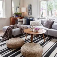 Пуф Ikea Alseda Wood / Банановое волокно photo 3