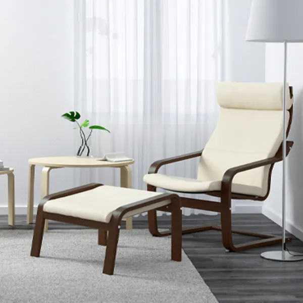 Fotoliu moale Ikea Poang Brown / Piele  photo 3 Fotoliu moale Ikea Poang Brown / Piele  photo 3