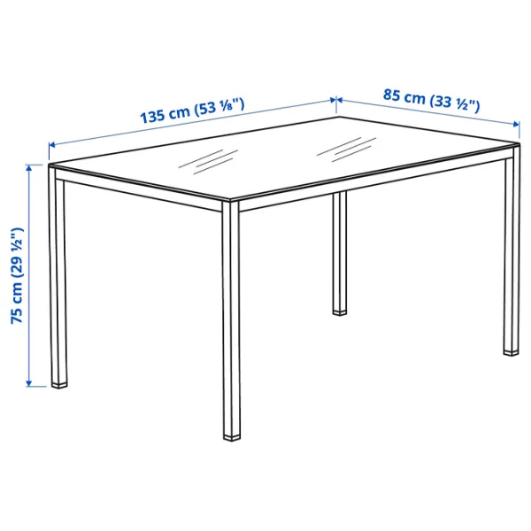 Обеденные стол со стульями Ikea Torsby/Tobias Прямоугольная / ДСП / Белый photo 4