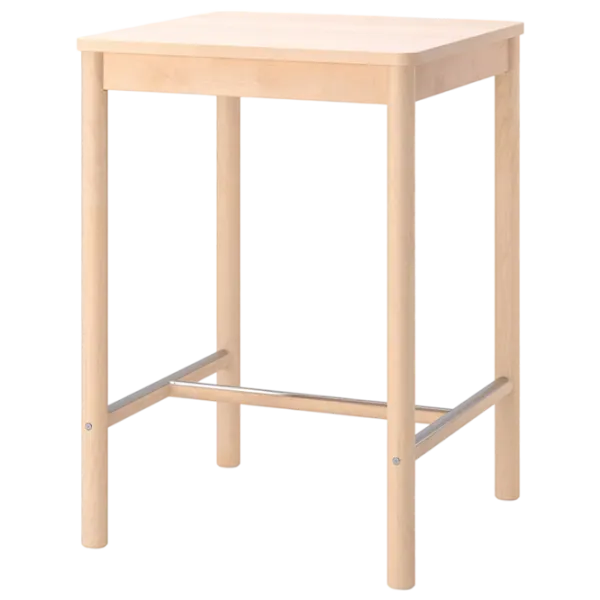 Обеденные стол со стульями Ikea Ronninge Квадратная / Дерево / Wood photo 2