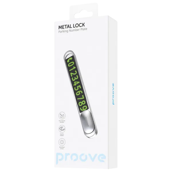 Парковочная карта Proove Metal Lock Серебряный photo 2