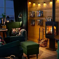 Fotoliu moale Ikea Strandmon Green / Stofă photo 4