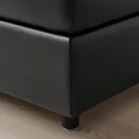Fotoliu moale Ikea Vimle Black / Piele photo 3