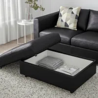 Fotoliu moale Ikea Vimle Black / Piele photo 4