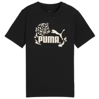 Футболка для девочек Puma Flaming Love Graphic Tee  / Черный