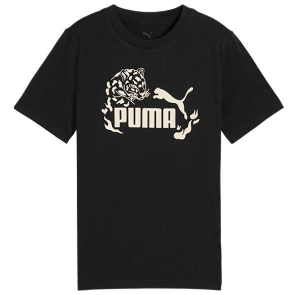 Футболка для девочек Puma Flaming Love Graphic Tee  / Черный photo 1
