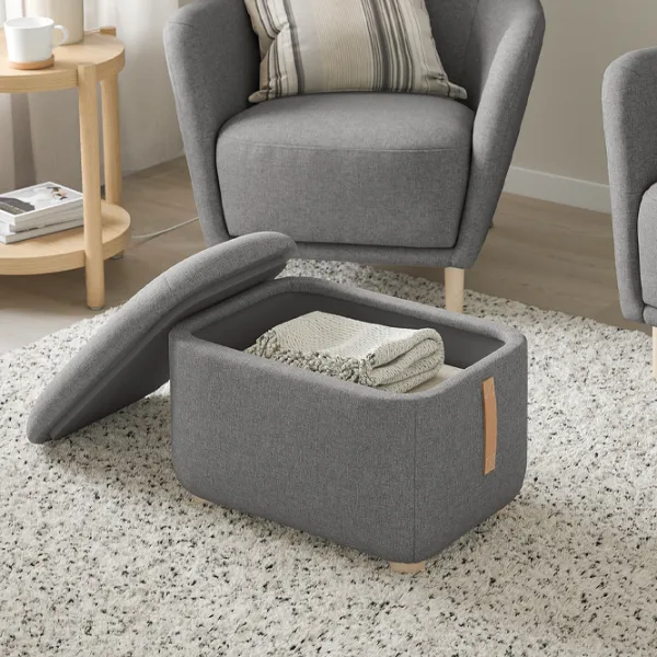Fotoliu moale Ikea Oskarshamn Gray / Stofă  photo 2