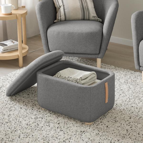 Fotoliu moale Ikea Oskarshamn Gray / Stofă  photo 2