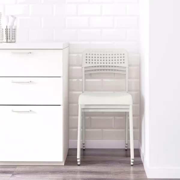 Set masă și scaune Ikea Vangsta/Adde Dreptunghiulară / PAL / White photo 4 Set masă și scaune Ikea Vangsta/Adde Dreptunghiulară / PAL / White photo 4