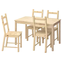 Set masă și scaune Ikea Ingo/Ivar Dreptunghiulară / Lemn / Wood