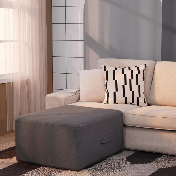 Пуф Ikea Vithall Серый / Ткань  photo 3