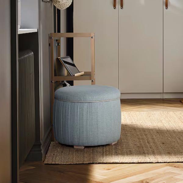 Пуф Ikea Aterloga Синий / Ткань  photo 2