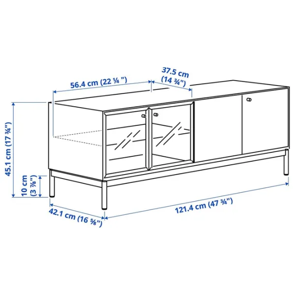 Comodă TV Ikea Boastad 45 x 121 x 42.1 / PAL photo 2
