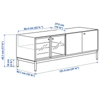 Тумба под телевизор Ikea Boastad 45 x 121 x 42.1см / ДСП photo 2