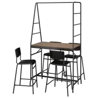 Set masă și scaune Ikea Haverud/Stig Dreptunghiulară / PAL / Brown