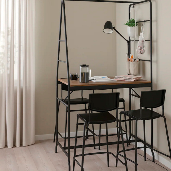 Set masă și scaune Ikea Haverud/Stig Dreptunghiulară / PAL / Brown photo 4