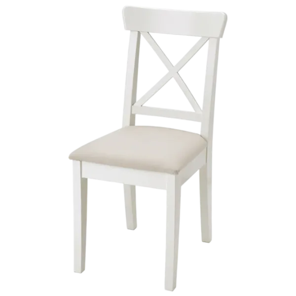 Обеденные стол со стульями Ikea Idanas/Ingolf/Hallarp Прямоугольная / ДСП / Белый photo 3 Обеденные стол со стульями Ikea Idanas/Ingolf/Hallarp Прямоугольная / ДСП / Белый photo 3