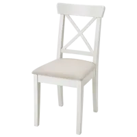 Set masă și scaune Ikea Idanas/Ingolf/Hallarp Dreptunghiulară / PAL / White photo 3