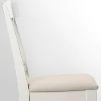 Set masă și scaune Ikea Idanas/Ingolf/Hallarp Dreptunghiulară / PAL / White photo 4
