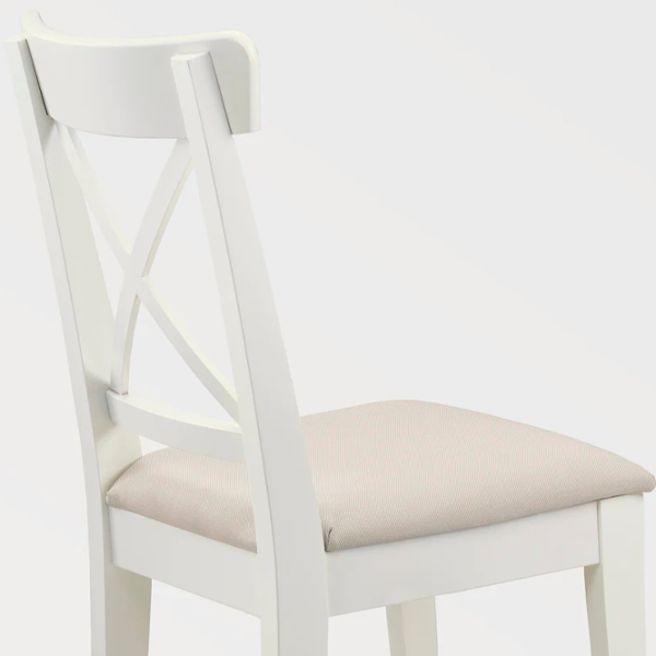 Обеденные стол со стульями Ikea Idanas/Ingolf/Hallarp Прямоугольная / ДСП / Белый photo 5 Обеденные стол со стульями Ikea Idanas/Ingolf/Hallarp Прямоугольная / ДСП / Белый photo 5