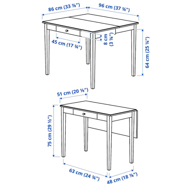 Обеденные стол со стульями Ikea Idanas/Ingolf/Hallarp Прямоугольная / ДСП / Белый photo 8 Обеденные стол со стульями Ikea Idanas/Ingolf/Hallarp Прямоугольная / ДСП / Белый photo 8