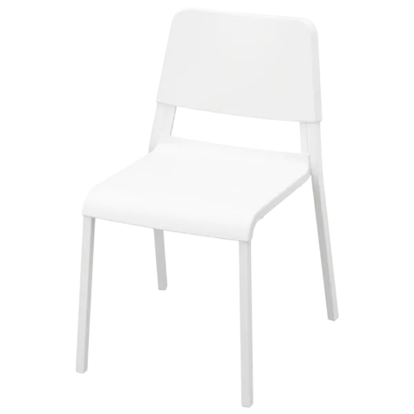 Set masă și scaune Ikea Vangsta/Teodores Dreptunghiulară / PAL / White photo 2