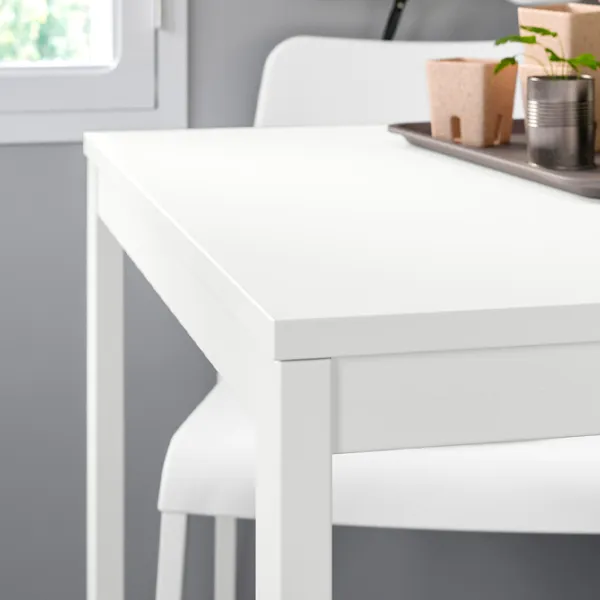 Set masă și scaune Ikea Vangsta/Teodores Dreptunghiulară / PAL / White photo 6