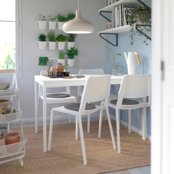 Set masă și scaune Ikea Vangsta/Teodores Dreptunghiulară / PAL / White photo 8