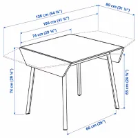 Обеденные стол со стульями Ikea PS 2012/Teodores Прямоугольная / ДСП / Wood photo 8