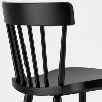 Set masă și scaune Ikea Stensele/Norraryd Rotundă / Lemn / Black photo 4