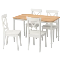 Set masă și scaune Ikea Danderyd/Ingolf Dreptunghiulară / PAL / Brown