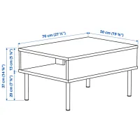 Măsuță de cafea Ikea Tunsta 5671387 Antracit photo 6