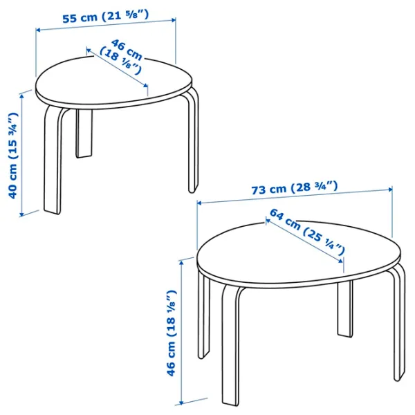 Măsuță de cafea Ikea Svalsta 5722494 White photo 2