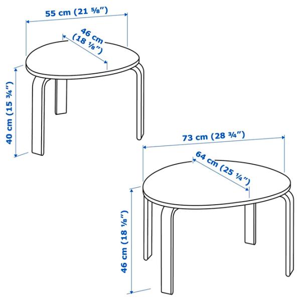 Măsuță de cafea Ikea Svalsta 5722494 White photo 2