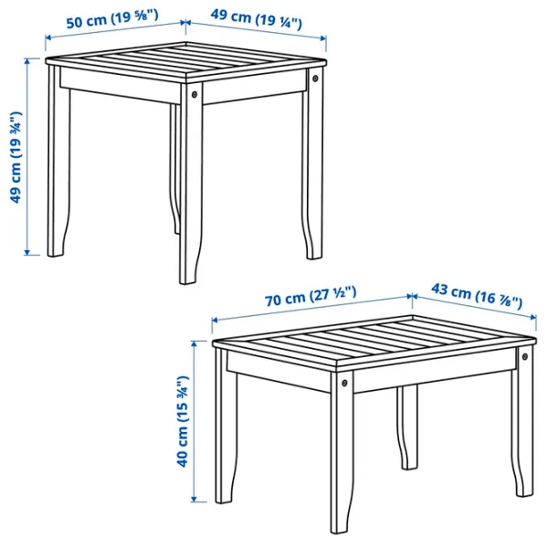 Măsuță de cafea Ikea Orskar 5671691 Dark Gray photo 6