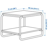 Măsuță de cafea Ikea Baggboda 5702631 White photo 4