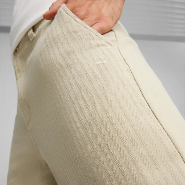 Брюки для мужчин Puma Mmq Chino Pants Putty Бежевый / Свободный  photo 2 Брюки для мужчин Puma Mmq Chino Pants Putty Бежевый / Свободный  photo 2